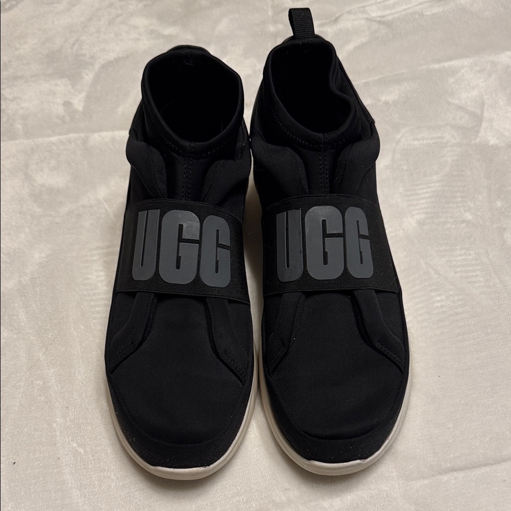 UGG Black Slip-On Shoes with Logo